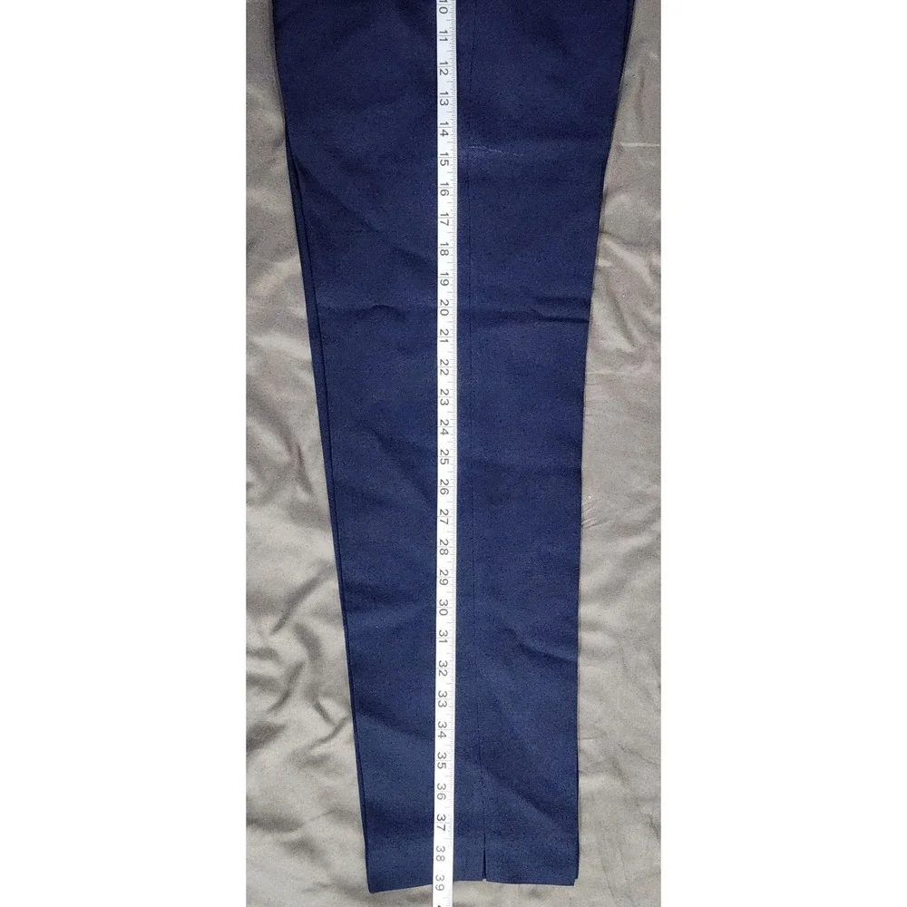 J.‎ McLaughlin Womens Navy Blue Pick Stitch Textured Dress Pants Size 8